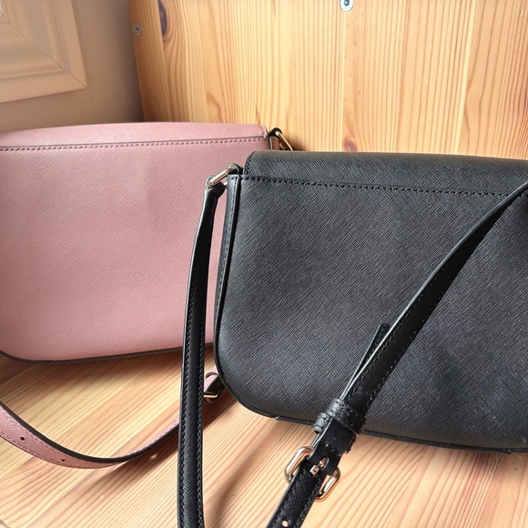 Kate spade Large Carson cross body purse  👛 pink and black - Picture 2 of 9